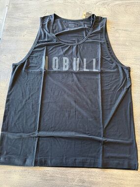 NOBULL Black Athletic Logo Tank